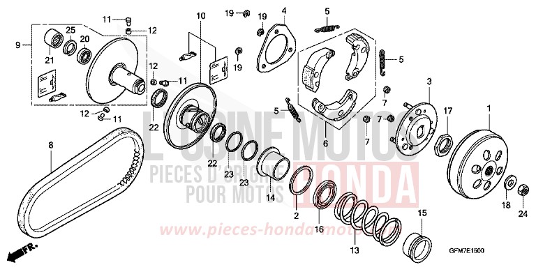 DRIVEN FACE for NHX 110 CANDY LUCID RED (R264) from 2010